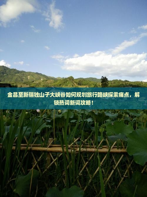 金昌至新疆独山子大峡谷如何规划旅行路峡探索痛点，解锁热词新词攻略！