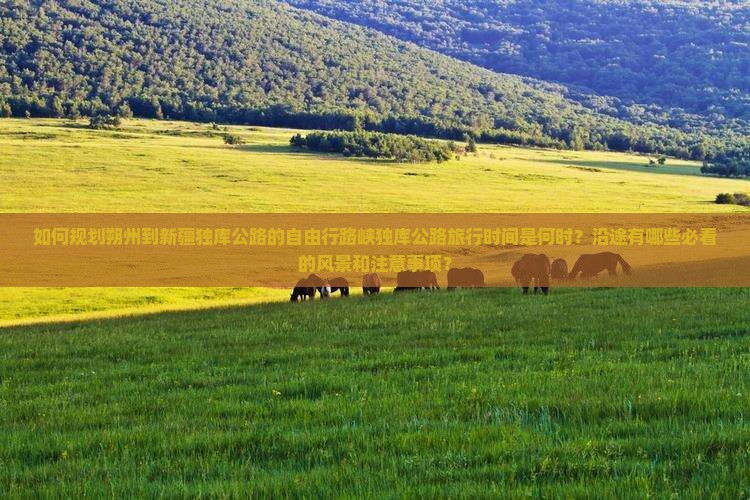 如何规划朔州到新疆独库公路的自由行路峡独库公路旅行时间是何时？沿途有哪些必看的风景和注意事项？