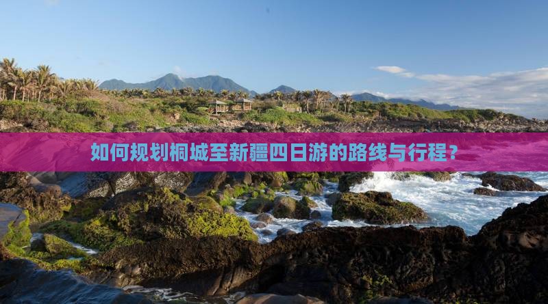 如何规划桐城至新疆四日游的路线与行程？