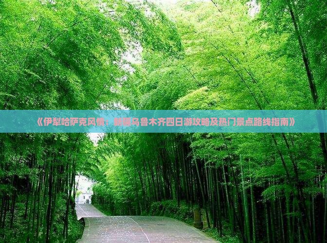 《伊犁哈萨克风情：新疆乌鲁木齐四日游攻略及热门景点路线指南》