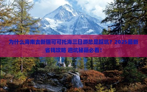 海南去新疆可可托海三日游