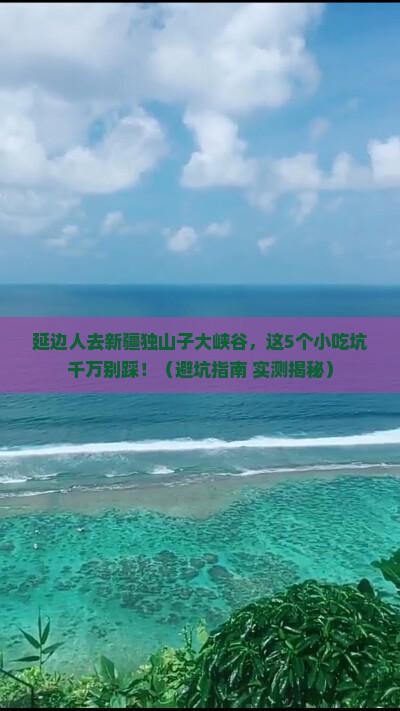 延边去新疆独山子大峡谷旅游小吃