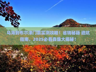 乌海市到新疆布尔津门票 乌海市到新疆布尔津门票