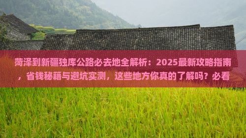 菏泽到新疆独库公路必去地