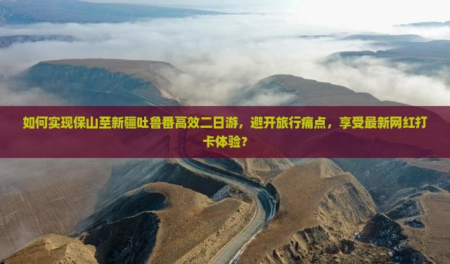 如何实现保山至新疆吐鲁番高效二日游，避开旅行痛点，享受最新网红打卡体验？