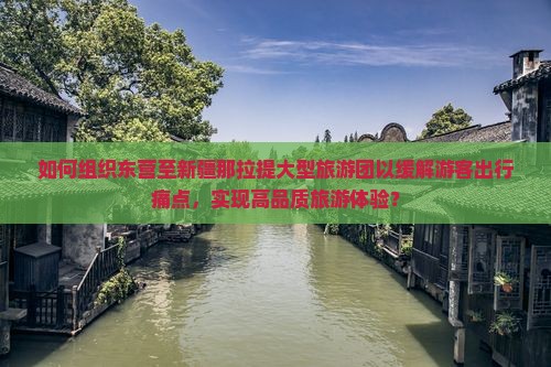 如何组织东营至新疆那拉提大型旅游团以缓解游客出行痛点，实现高品质旅游体验？