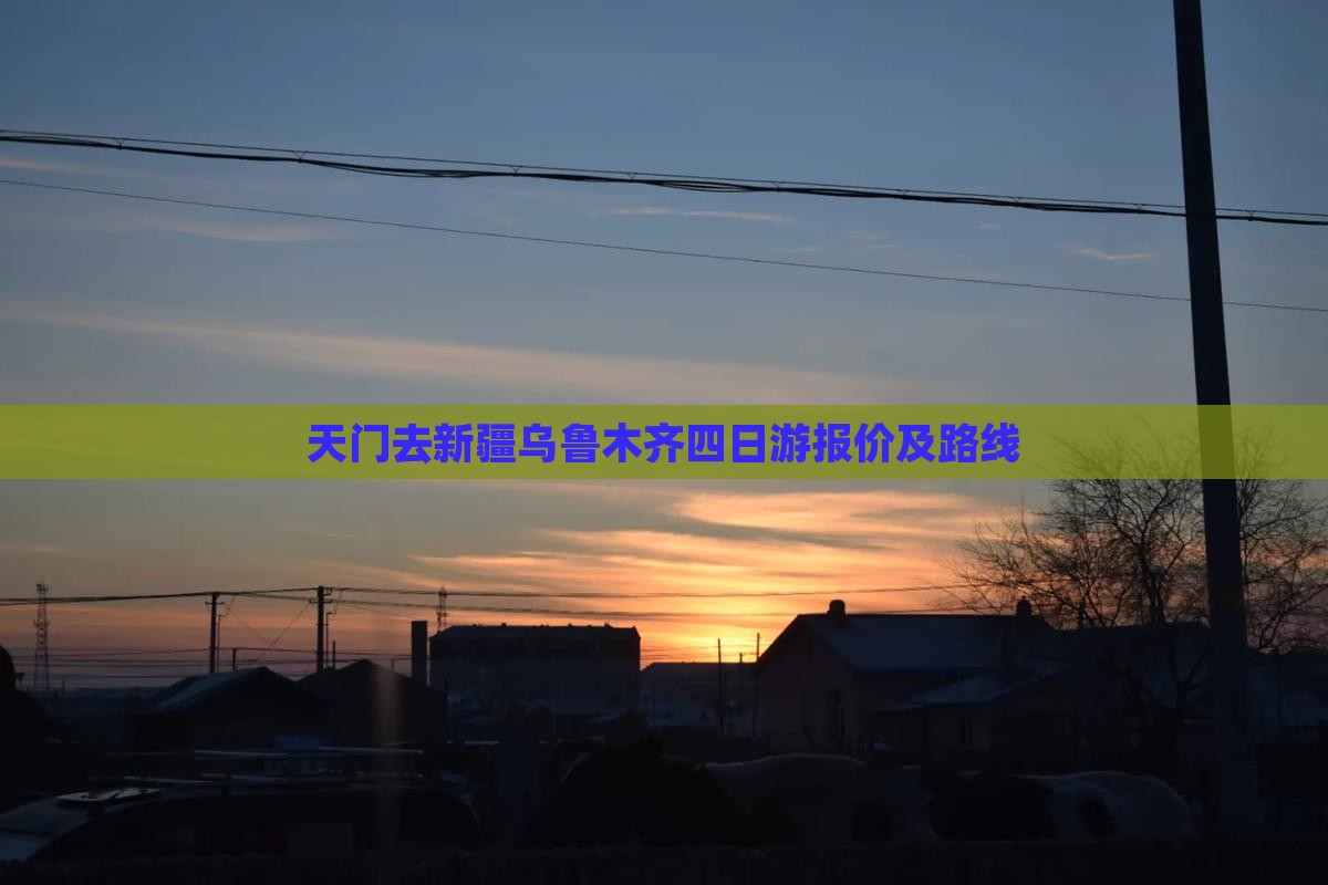 天门去新疆乌鲁木齐四日游报价及路线