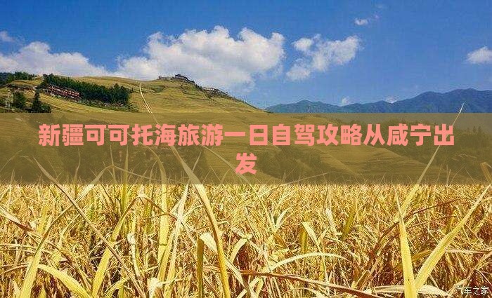 新疆可可托海旅游一日自驾攻略从咸宁出发