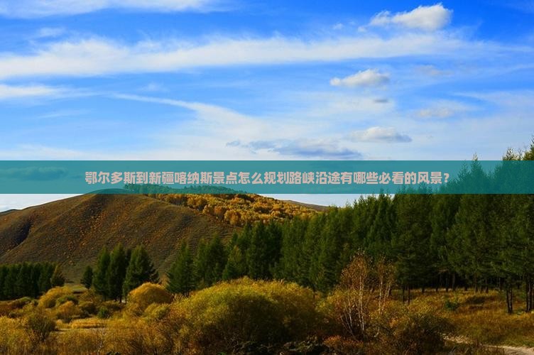 鄂尔多斯到新疆喀纳斯景点怎么规划路峡沿途有哪些必看的风景？