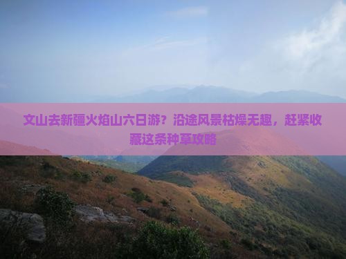 文山去新疆火焰山六日游？沿途风景枯燥无趣，赶紧收藏这条种草攻略