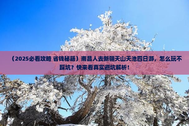 南昌去新疆天山天池四日游