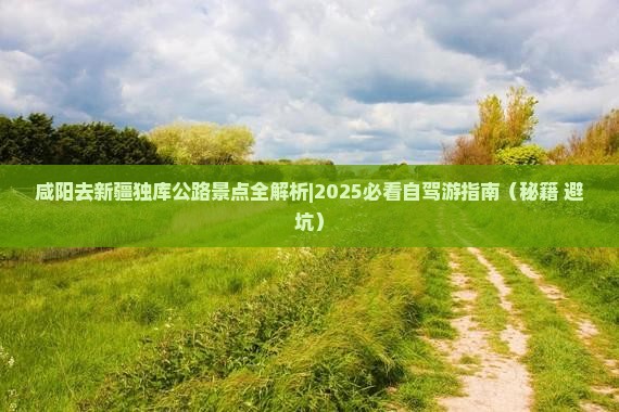 咸阳去新疆独库公路景点