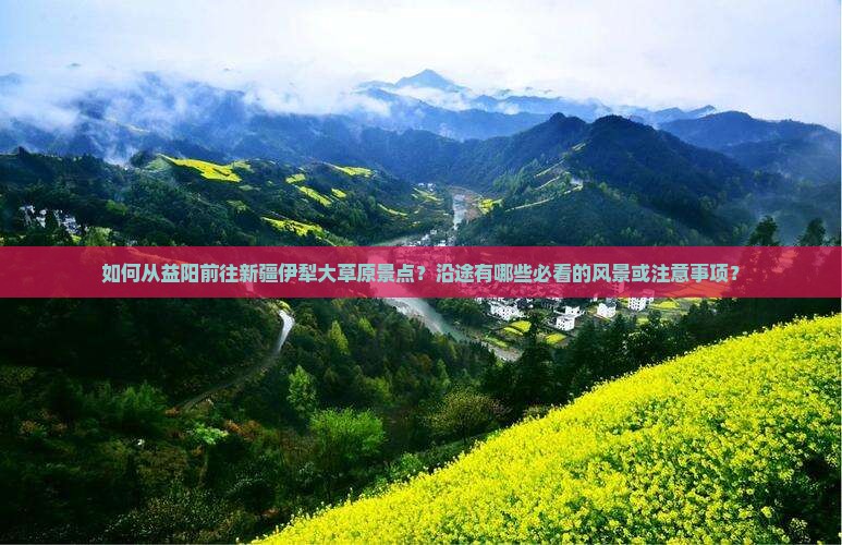 如何从益阳前往新疆伊犁大草原景点？沿途有哪些必看的风景或注意事项？