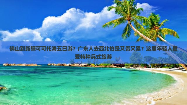 佛山到新疆可可托海五日游？广东人去西北怕是又贵又累？这届年轻人更爱特种兵式旅游