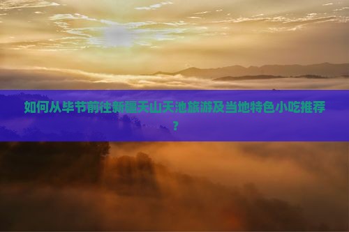 如何从毕节前往新疆天山天池旅游及当地特色小吃推荐？