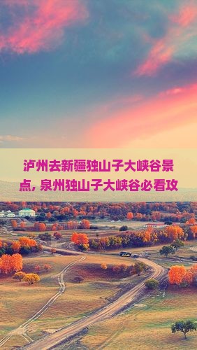 泸州去新疆独山子大峡谷景点
