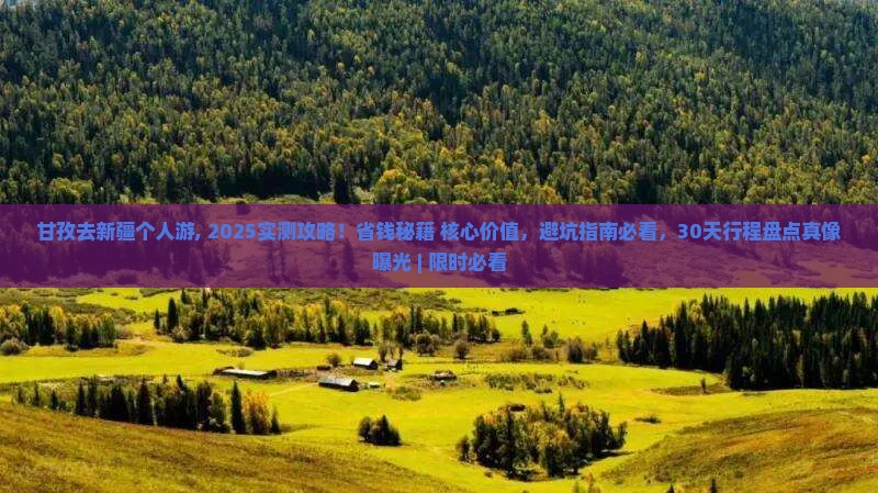 甘孜去新疆个人游