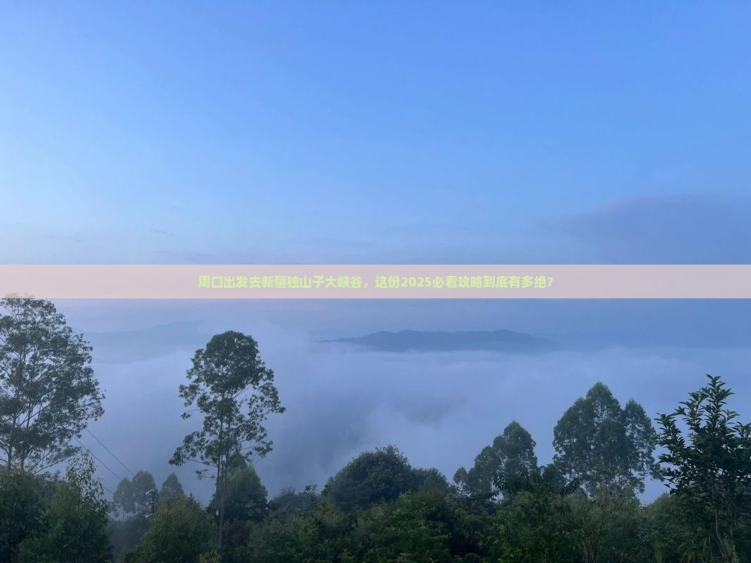 周口到新疆独山子大峡谷旅游