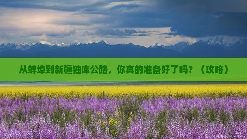 蚌埠到新疆独库公路攻略