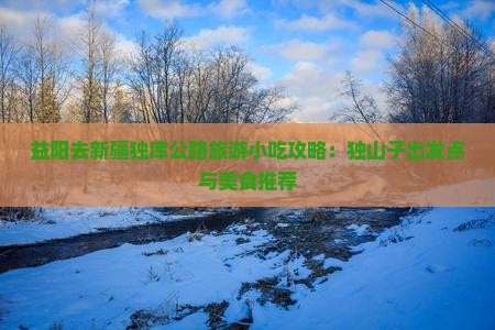 益阳去新疆独库公路旅游小吃攻略：独山子出发点与美食推荐