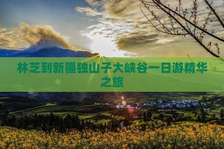 林芝到新疆独山子大峡谷一日游精华之旅