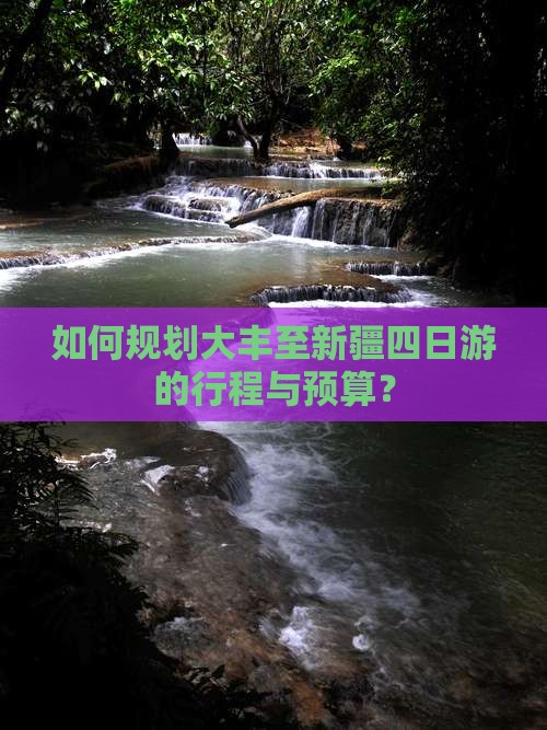 如何规划大丰至新疆四日游的行程与预算？
