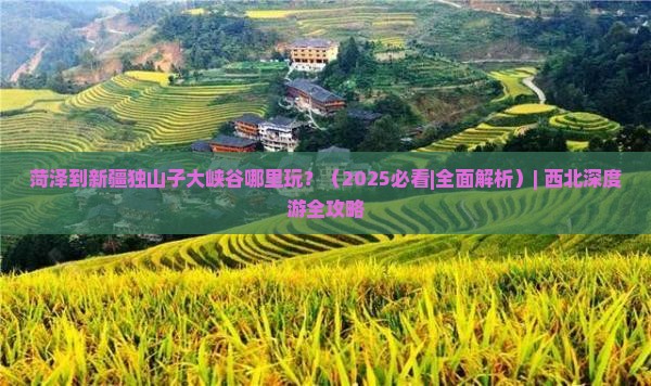 菏泽到新疆独山子大峡谷哪里玩