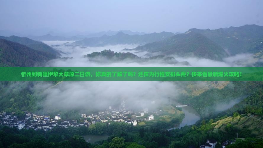 忻州到新疆伊犁大草原二日游