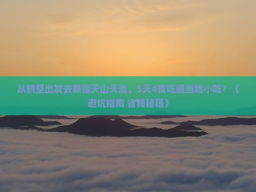 鹤壁到新疆天山天池旅游小吃