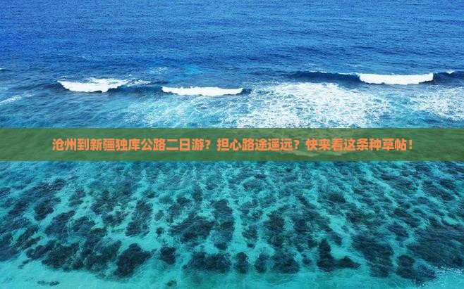 沧州到新疆独库公路二日游？担心路途遥远？快来看这条种草帖！