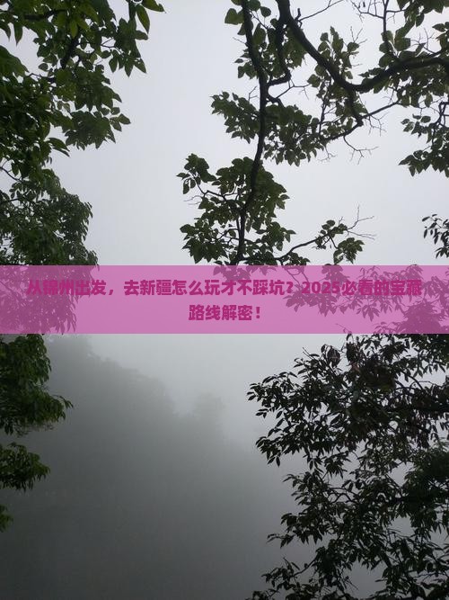 锦州到新疆哪里玩