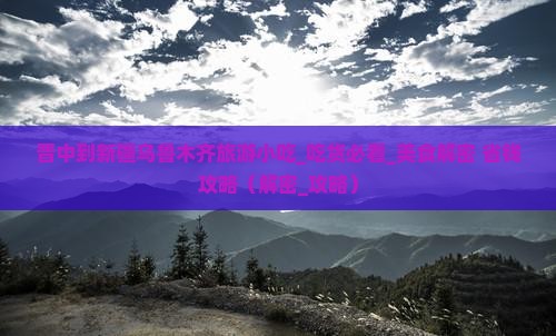 晋中到新疆乌鲁木齐旅游小吃