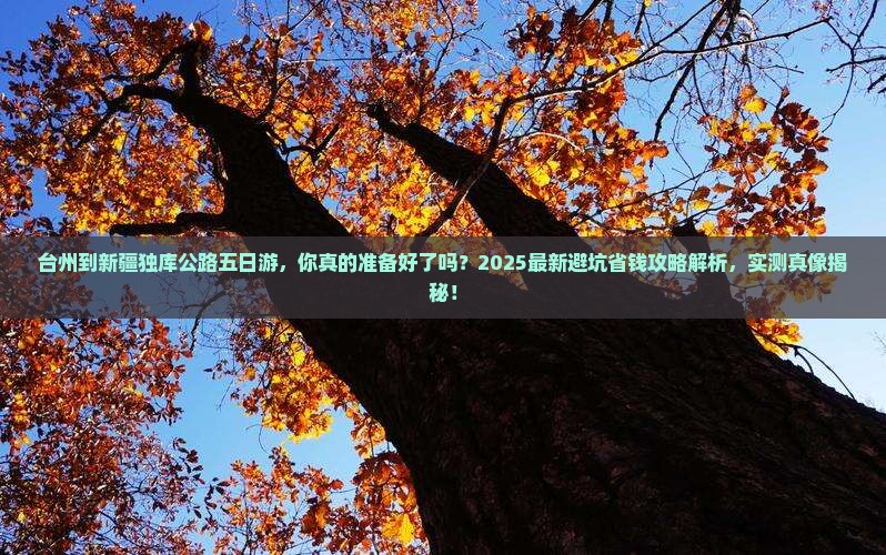 台州到新疆独库公路五日游