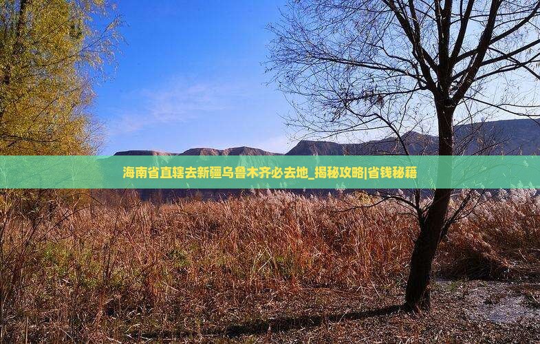 海南省直辖去新疆乌鲁木齐必去地
