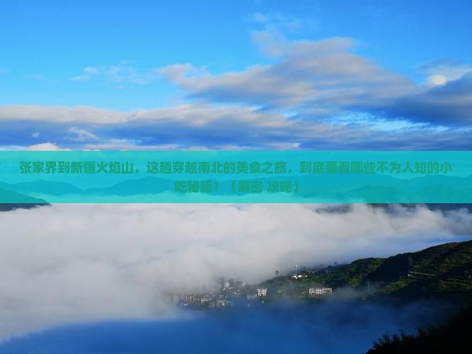 张家界到新疆火焰山旅游小吃