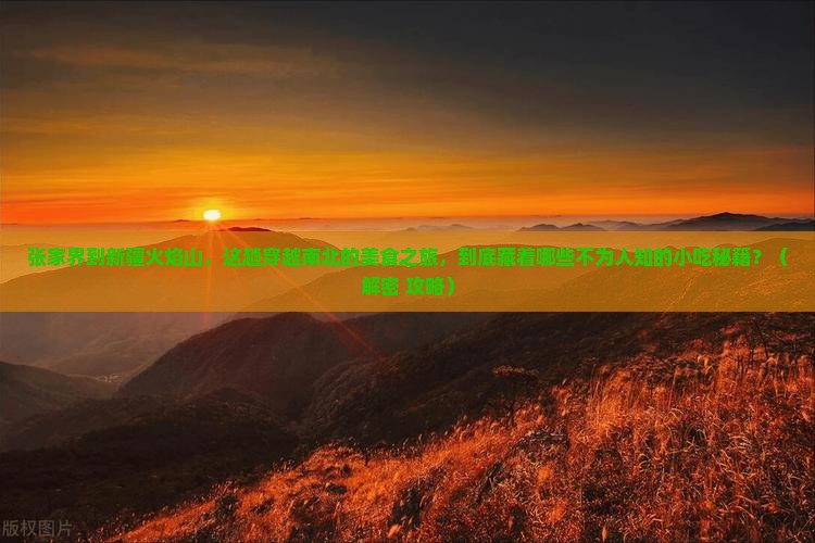 张家界到新疆火焰山旅游小吃