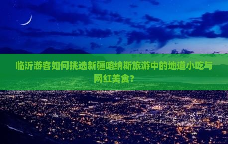 临沂游客如何挑选新疆喀纳斯旅游中的地道小吃与网红美食？