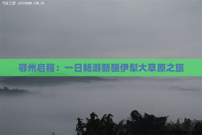 鄂州启程：一日畅游新疆伊犁大草原之旅