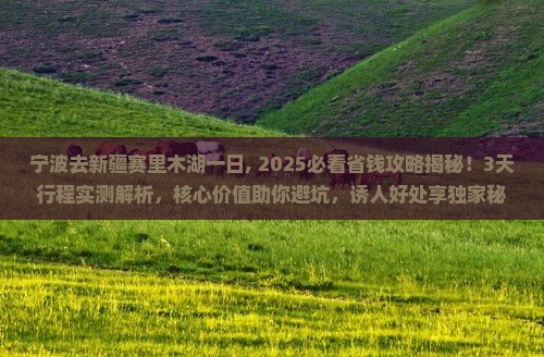 宁波去新疆赛里木湖一日