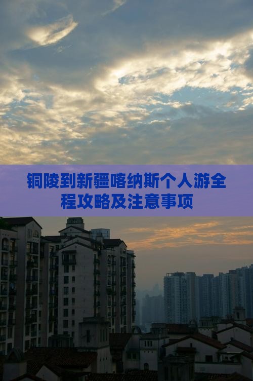 铜陵到新疆喀纳斯个人游