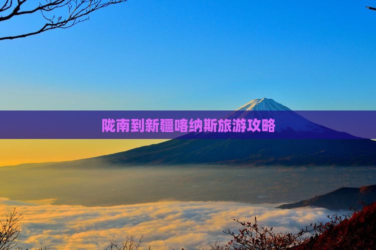 陇南到新疆喀纳斯必去地