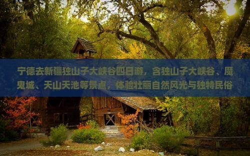 宁德去新疆独山子大峡谷四日游