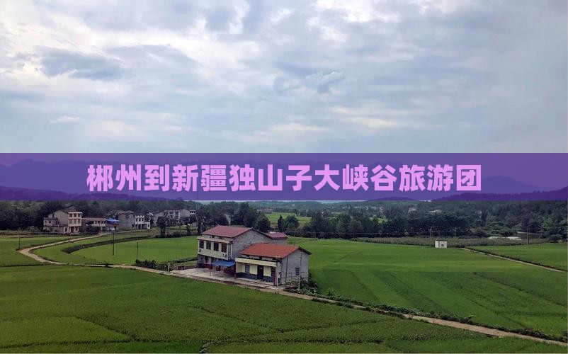 郴州到新疆独山子大峡谷大型旅游团