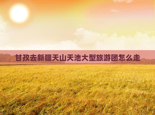 甘孜去新疆天山天池大型旅游团