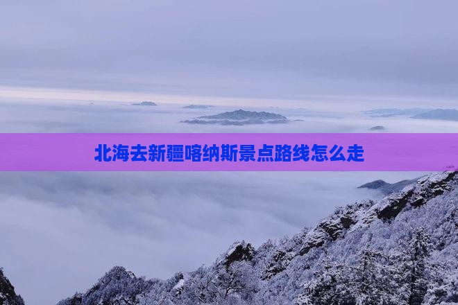 北海去新疆喀纳斯景点
