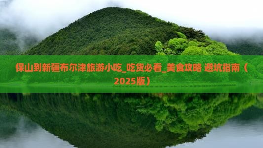 保山到新疆布尔津旅游小吃