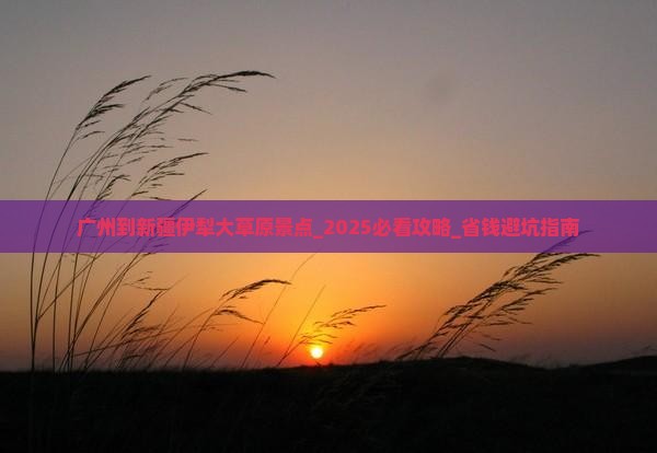 广州到新疆伊犁大草原景点