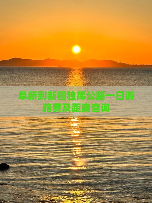 阜新到新疆独库公路一日游路费及距离查询