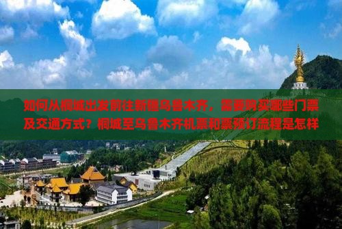 如何从桐城出发前往新疆乌鲁木齐，需要购买哪些门票及交通方式？桐城至乌鲁木齐机票和票预订流程是怎样的？