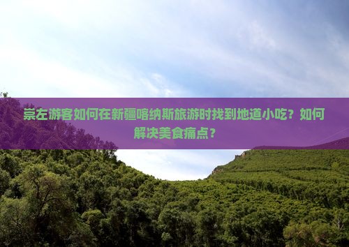 崇左游客如何在新疆喀纳斯旅游时找到地道小吃？如何解决美食痛点？